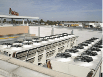 AUCHAN - Luxembourg.SHVD air cooled condenser with Spray System